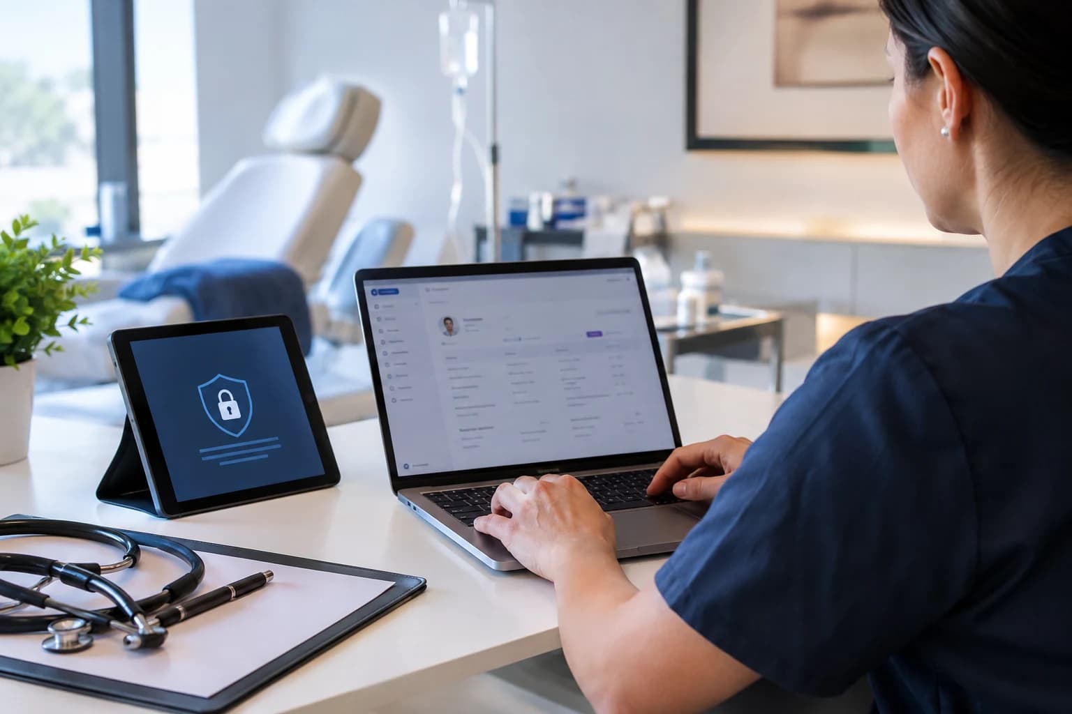 best HIPPA compliant IV therapy studio management software - pandacue