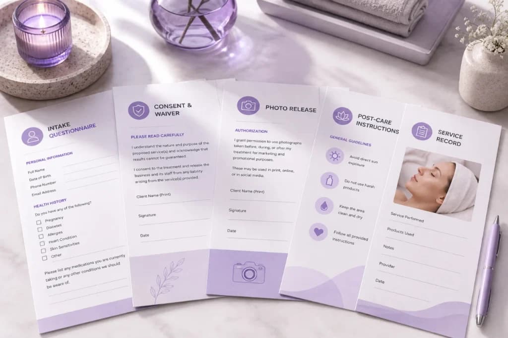 What Counts as a "Form" in a Salon or Spa Setting?
